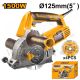 INGCO 125MM WALL CHASER 1500W WITH 4 FAST CUT BLADES WLC15008