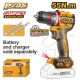 INGCO 20V LI-ION BRUSHLESS DRILL 55NM, CDLI205581 (BARE UNIT)