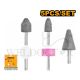 INGCO 5PCS DIE GRINDER 6MM SHANK MOUNTED STONE SET AKB0502