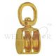 BRASS SWIVEL PULLEY-DOUBLE