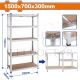 WADFOW 5 TIER BOLTLESS SHELVES LOAD 175KG/LAYER 700X300X1500 WTS1A73