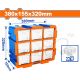 WADFOW MODULAR STORAGE TOWER W/9 CLEAR BINS 380X155X320MM WTB8331