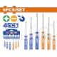 WADFOW 6PCS COLOUR HANDLE (-) & (+) SCREWDRIVER SET WSS3206