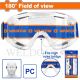 WADFOW SAFETY GOGGLE W/180° LARGE FIELD OF VIEW CLEAR WSG1805
