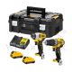 DEWALT 12V MAX BL HAMMER DRILL & IMPACT DRIVER KIT, 2X3.0AH DCK2111L2T