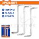 WADFOW 3 PCS OFFSET SCREWDRIVER SET WSS8603