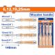 WADFOW 4 PCS WOOD CHISEL SET 1/4",1/2",3/4" & 1" WWC3214