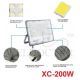BRITZ IP67 SLIMLINE LED FLOODLIGHT DAYLIGHT CR180 XC200W