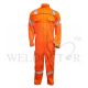 ALCONA 1K COVERALL MANDARIN COLLAR ORANGE