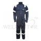 ALCONA 1K COVERALL MANDARIN COLLAR BLUE