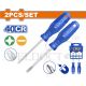 WADFOW 2PCS 100MM (-) & (+) SCREWDRIVER SET WSS2302