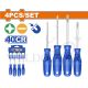 WADFOW 4PCS 100MM (-) & (+) SCREWDRIVER SET WSS2204