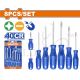 WADFOW 8PCS [2X38, 2X75 & 4X100MM] (-) & (+) SCREWDRIVER SET WSS2208