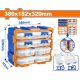 WADFOW 6 PCS TRANSPARENT ORGANIZER TOWER 4XWTB8341+2X8342 WTB8346