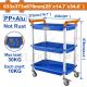 WADFOW 3 TIERS PP+ALUM TOOL CART 633X373X878MM WWB5307