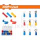 WADFOW 200PCS ASSORTED WIRE TERMINAL SET WTT1B02