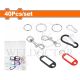 WADFOW 40PCS KEYRING ACESSORIES SET WKC1B01
