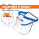 WADFOW CLEAR FACE SHIELD W/SPRING TENSIONER FOR HELMET WFP1310