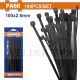 WADFOW BLACK CABLE TIE 100/BAG