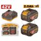 INGCO 42V 2X2.0AH + CHARGER BATTERY KIT FBCPM20221