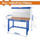 WADFOW 38MM THK WOOD WORKTOP BENCH W/PEGBOARD 1220X510X1762 WCS5A03