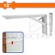 WADFOW 12" FOLDING BRACKET SINGLE PIECE WZJ6312