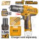 INGCO 12V 20NM IMPACT DRILL 2X12V 1.5AH BATT (NO USB CHARGER) CIDLI12206