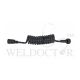 SHOWY BLACK PU SPIRAL BIDET/SHOWER HOSE