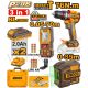 INGCO 3PCS 76NM IMPACT DRILL+LASER LEVELLER+70M DISTANCER SET COSLI250511