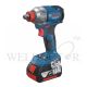 BOSCH CORDLESS IMPACT ½”(WRENCH) & ¼” (DRIVER) 18V/2.0AH - GDX18V-285