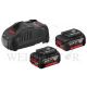 BOSCH BATTERY PACK 18V / 6.0AH X 2 C/W CHARGER