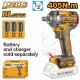 INGCO 20V BL 1/2" IMPACT WRENCH 405NM,CIWLI20451 (BARE UNIT)