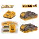 INGCO 20V 2X2.0AH BATTERY + 2A CHARGER SET FBCPK2212