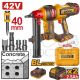 INGCO 42V BL CONCRETE NAILER W/27MM NAILS 2X2.0AH+CASE CCNLI420602