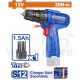 WADFOW 12V TYPE C 10MM CORDLESS DRILL 1X1.5AH BATT WCDS518 (NO USB CHARGER)
