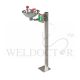 HUGHES SS PEDESTAL MOUNTED EYE/FACE WASH H-D5020CP