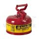 JUSTRITE 4L/1 GALLON TYPE I STEEL SAFETY CAN - 7110100 (RED)