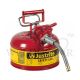 JUSTRITE 4L/1 GALLON TYPE II STEEL SAFETY CAN - 7210120 (RED)