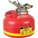JUSTRITE 14762 DISPOSAL SAFETY CAN 7.5L/2 GALLON, POLYETHYLENE, RED