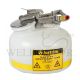 JUSTRITE 12751 DIPOSAL SAFETY CAN 7.5L/2 GALLON, POLYETHYLENE, WHITE