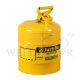 JUSTRITE 19L/5 GALLON TYPE I STEEL SAFETY CAN - 7150200 (YELLOW)