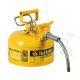 JUSTRITE 4L/1 GALLON TYPE II STEEL SAFETY CAN - 7210220 (YELLOW)
