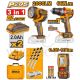 INGCO 3PC 66NM IMP DRILL+2000LUM LAMP+100M LASER DISTANCER COMBO COSLI250885