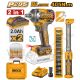 INGCO 20V BL IMPACT WRENCH 405NM + WORKLIGHT COMBO SET COSLI23056