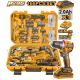 INGCO 20V IMPACT DRILL 66NM IN 166PCS TOOL KIT SET HKTHP41662