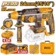 INGCO 20V BL 4-MODE ROTARY HAMMER 24MMØ 2X4.0AH+BIT+CASE CRHLI202482