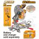 INGCO 20V LI-ION MITRE SAW, 8-1/4" 210MM 25.4MM BORE CMS2021 (BARE UNIT)