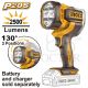 INGCO 20V LI-ION WORK LAMP 22.55W 2500 LUMENS CWLI20885(BARE UNIT)