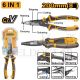 INGCO 6-IN-1 MULTI FUNCTION LONG NOSE PLIER 8" 200MM HMFLNP28200