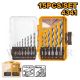 INGCO 15PCS 4341 HSS DRILL BIT SET 1~12MM 135° AKDL51506